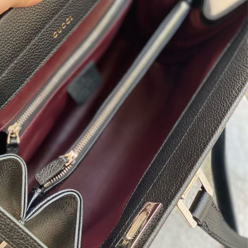 Gucci zumi小號 黑金手提包 35x27 98新配件塵袋-2