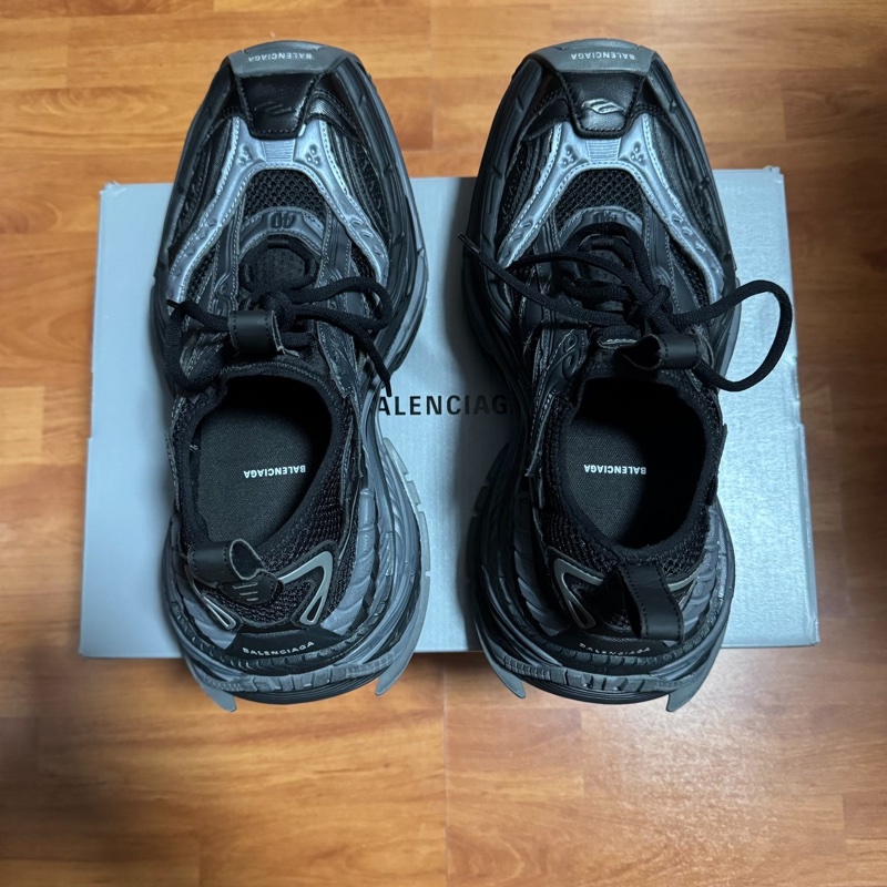 Balenciaga巴黎世家 16XL 厚底老爹鞋 男款 黑灰色 40碼-3