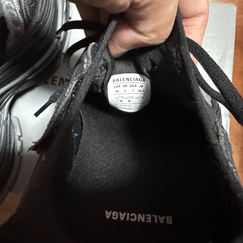 Balenciaga巴黎世家 16XL 厚底老爹鞋 男款 黑灰色 40碼-5