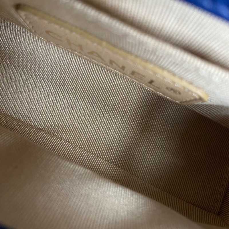 Chanel 宮廷系列miniLebo 藍色漆皮 金扣15*10*6 98新配件塵袋-2