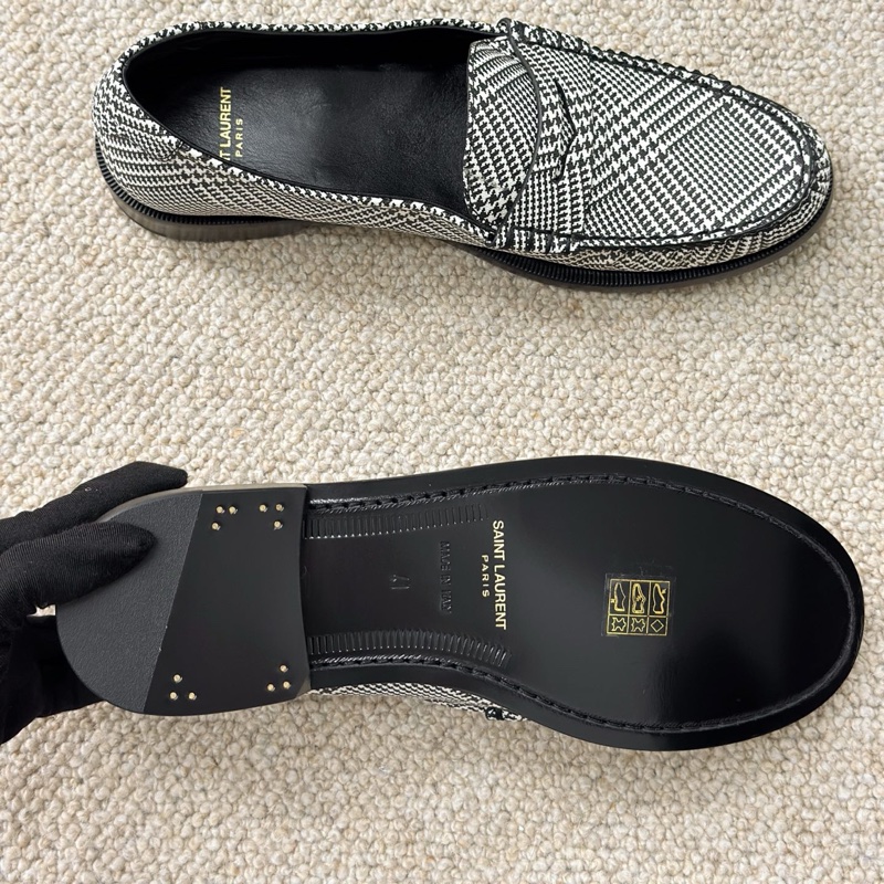 閒置新 未使用 SAINT LAURENT聖羅蘭 樂福鞋 附件:塵袋-3