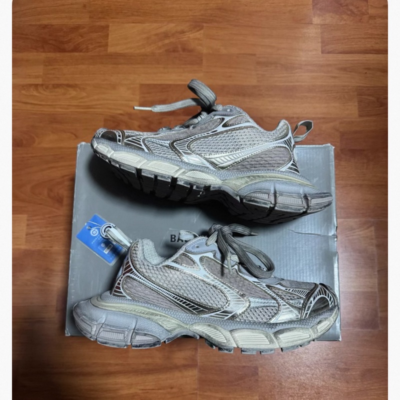 Balenciaga巴黎世家3xl休閒鞋 做舊老爹鞋 淺米色 37碼-0