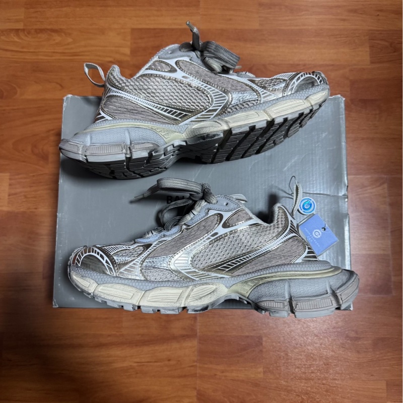 Balenciaga巴黎世家3xl休閒鞋 做舊老爹鞋 淺米色 37碼-2
