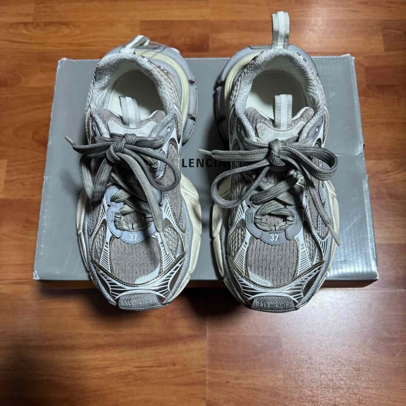 Balenciaga巴黎世家3xl休閒鞋 做舊老爹鞋 淺米色 37碼-3