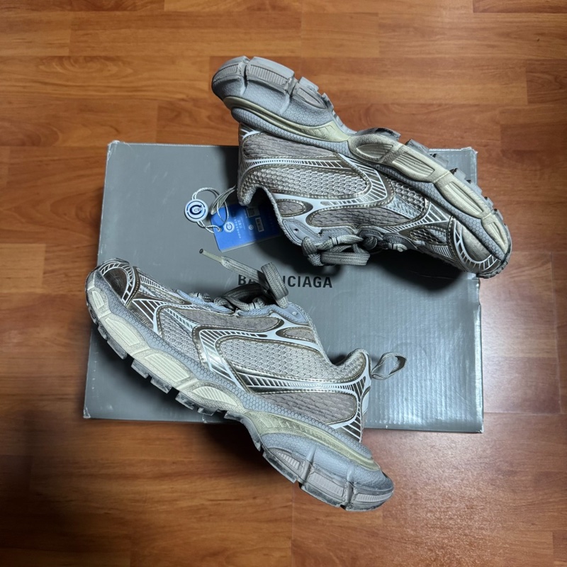 Balenciaga巴黎世家3xl休閒鞋 做舊老爹鞋 淺米色 37碼-8