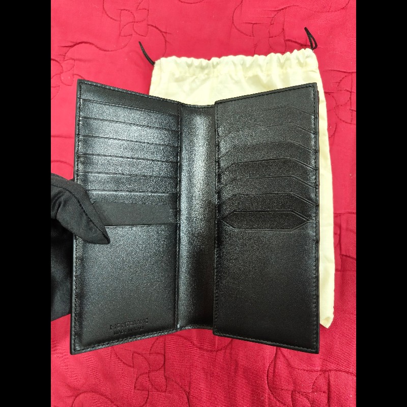 Montblanc 萬寶龍 藍色長夾 真品 全新 急售-2