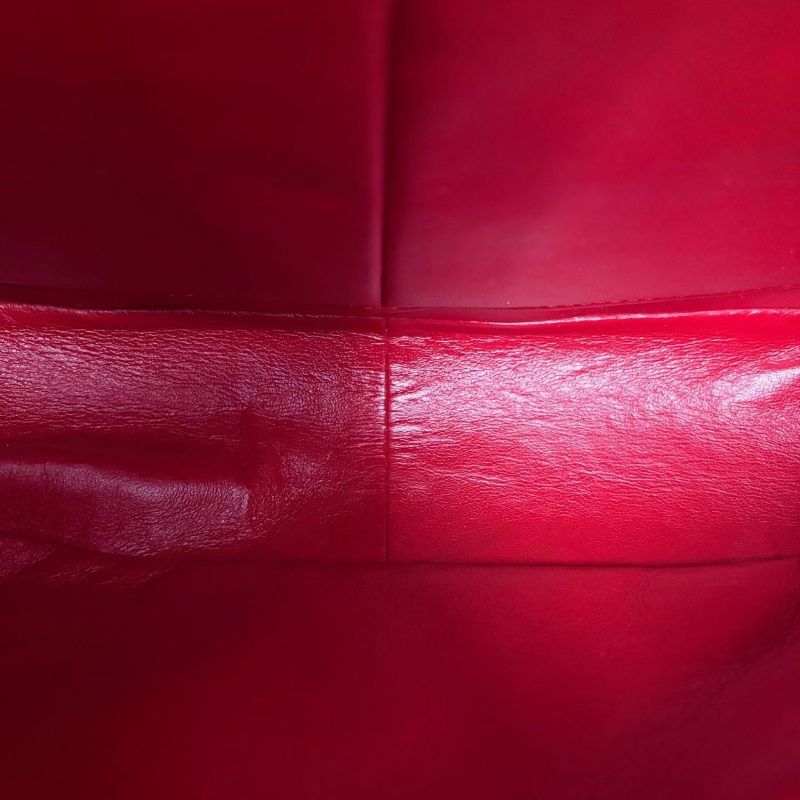 Chanel 漆皮CFJumbo雙蓋鏈條包 紅色 銀扣 漆皮 30*20*9 98新配件塵袋-2