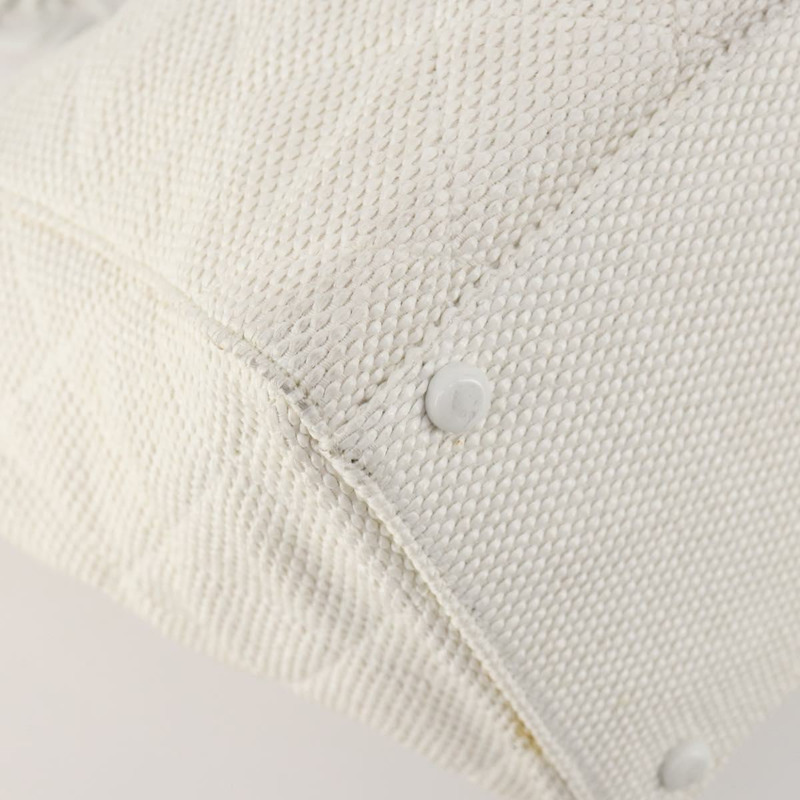 【日本直送】香奈兒塑膠鏈條手提包 草編 白色 CC Auth 171126-15