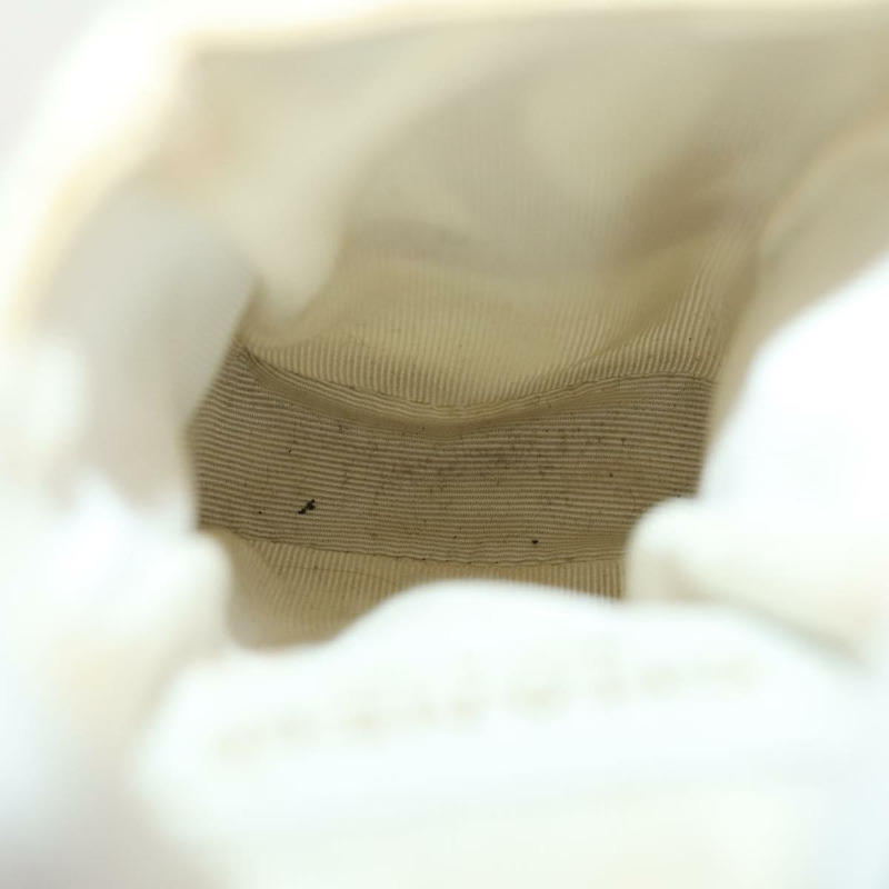 【日本直送】香奈兒塑膠鏈條手提包 草編 白色 CC Auth 171126-24