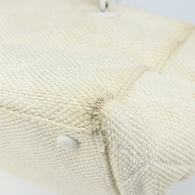 【日本直送】香奈兒 (CHANEL) Matelasse 塑膠鏈條單肩包 草編 米色 金 CC 標誌 Auth 170647A-14