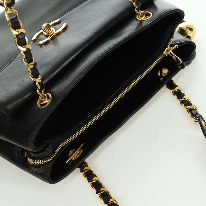 【日本直送】香奈兒鏈條手提包,羊皮材質,金色棕色,CC標誌,ARZ709SAV-5