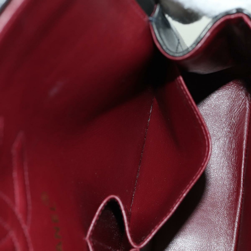 【日本直送】香奈兒 Matelasse 25 雙蓋鏈條包 羊皮 金色 黑色 CC Auth ARZ720SAV-28