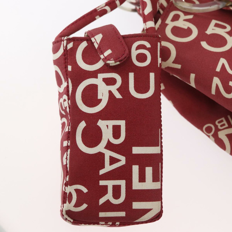 【日本直送】香奈兒 (CHANEL) 海濱系列帆布紅色手提包,帶雙C標誌,貨號BA11415A-23