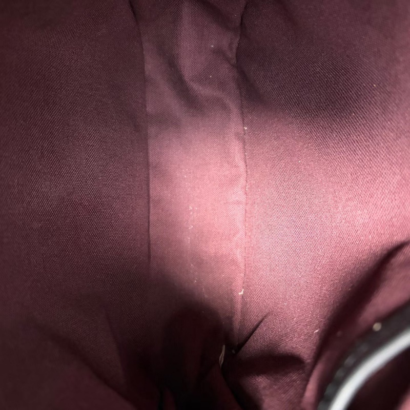 LV老花翻蓋郵差包肩背斜背包 經典老花拼黑 20*23*6 98新配件塵袋-2