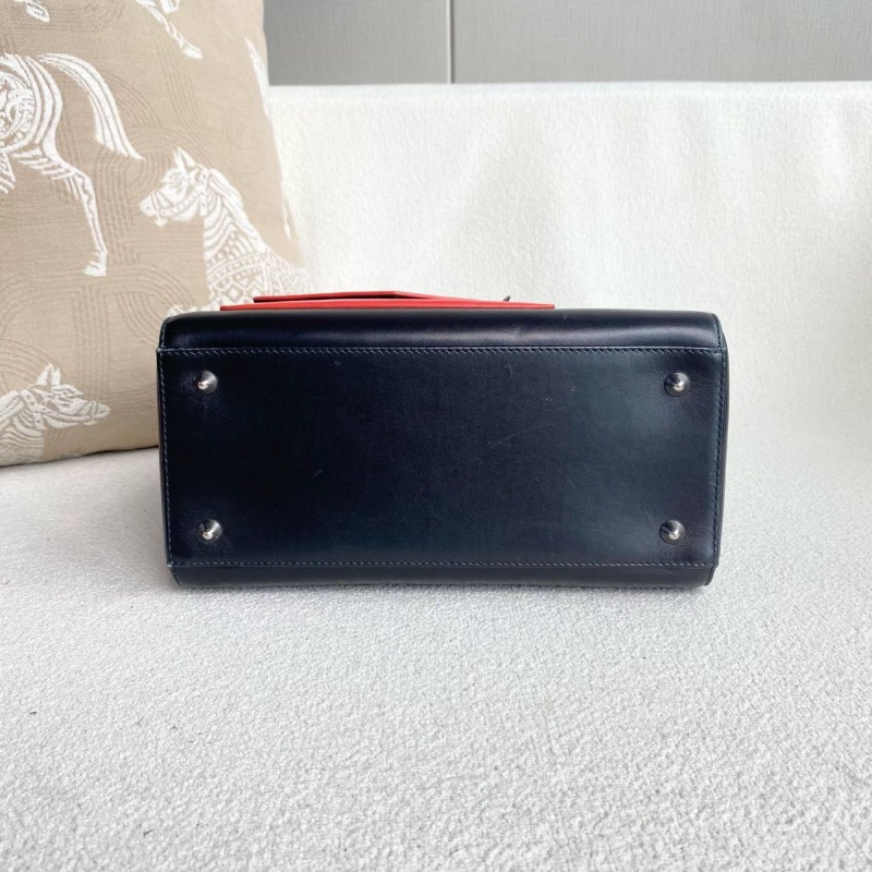 Dior限量黛妃五格 黑色牛皮 銀扣24*20*12  98新配件肩帶 子包 塵袋-4