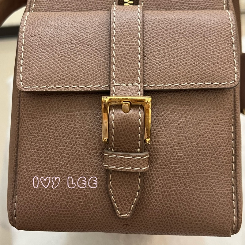 LOEWE Traveler 手提包 藕粉色 保齡球包 波士頓包 正品 二手精品-5