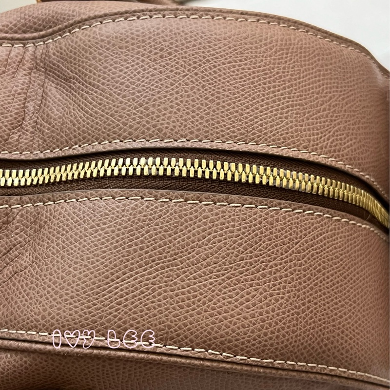 LOEWE Traveler 手提包 藕粉色 保齡球包 波士頓包 正品 二手精品-26