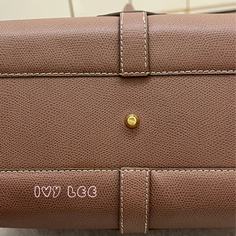 LOEWE Traveler 手提包 藕粉色 保齡球包 波士頓包 正品 二手精品-28