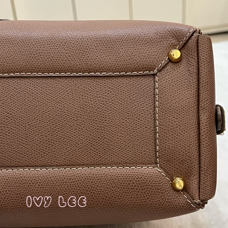 LOEWE Traveler 手提包 藕粉色 保齡球包 波士頓包 正品 二手精品-29