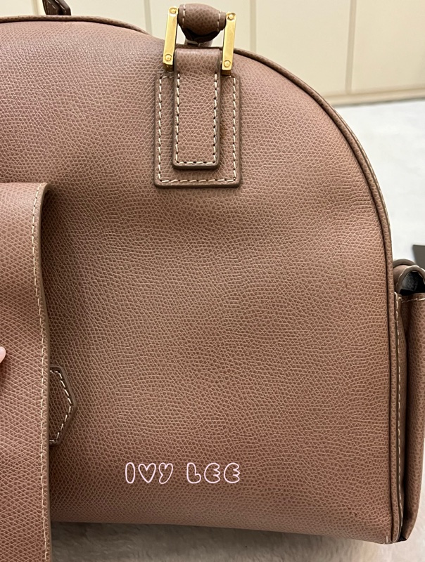 LOEWE Traveler 手提包 藕粉色 保齡球包 波士頓包 正品 二手精品-32
