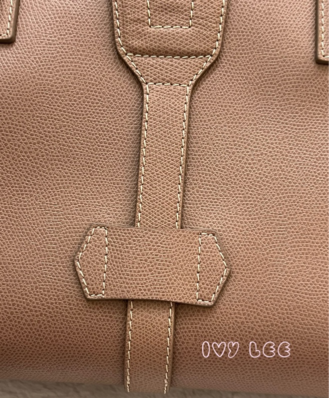 LOEWE Traveler 手提包 藕粉色 保齡球包 波士頓包 正品 二手精品-33