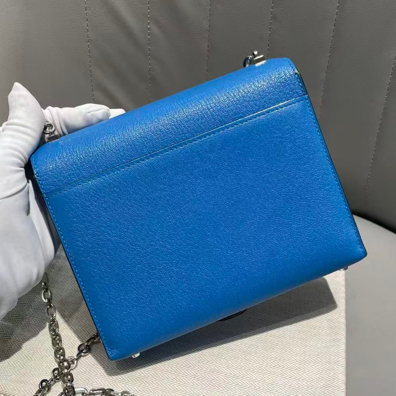 🌈Hermes💙Mini Verrou💙坦桑尼亞藍色銀扣🌈99新🌟miniverrou🌟Verrou🌟愛馬仕🌟-7