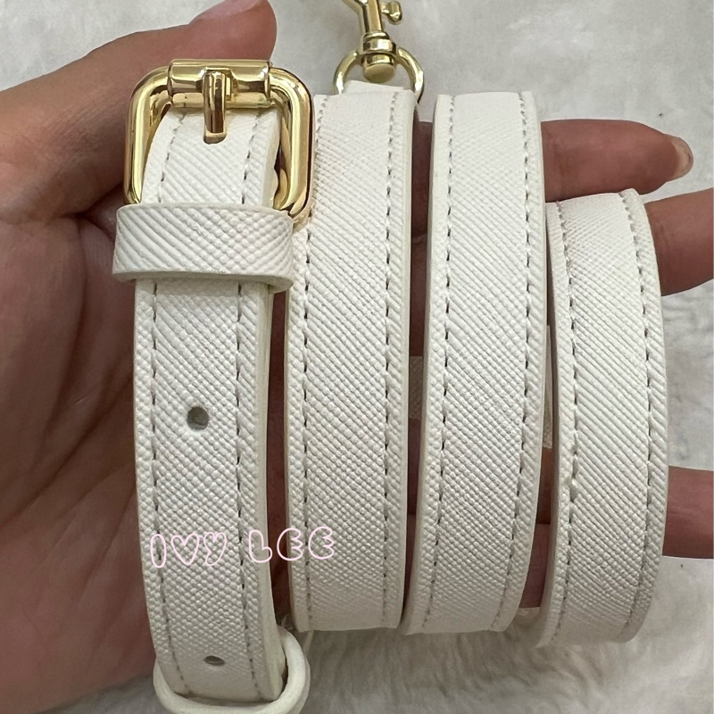 Versace Jeans Couture 白巴洛克絲巾74VA4BAD水桶包 金鍊條 斜背包 肩背包 正品 二手精品-14