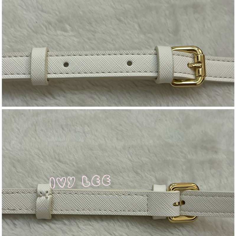 Versace Jeans Couture 白巴洛克絲巾74VA4BAD水桶包 金鍊條 斜背包 肩背包 正品 二手精品-15