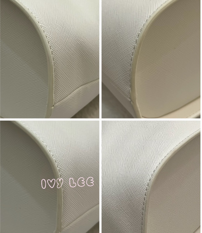 Versace Jeans Couture 白巴洛克絲巾74VA4BAD水桶包 金鍊條 斜背包 肩背包 正品 二手精品-17