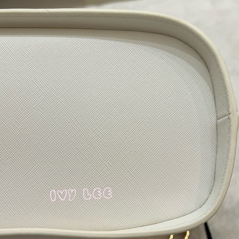 Versace Jeans Couture 白巴洛克絲巾74VA4BAD水桶包 金鍊條 斜背包 肩背包 正品 二手精品-30