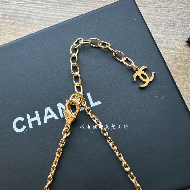 《我有個朋友在代購》香奈兒菱格紋CC 帶小鑽項鍊-2