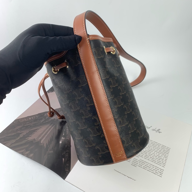 Celine抽繩水桶包-5