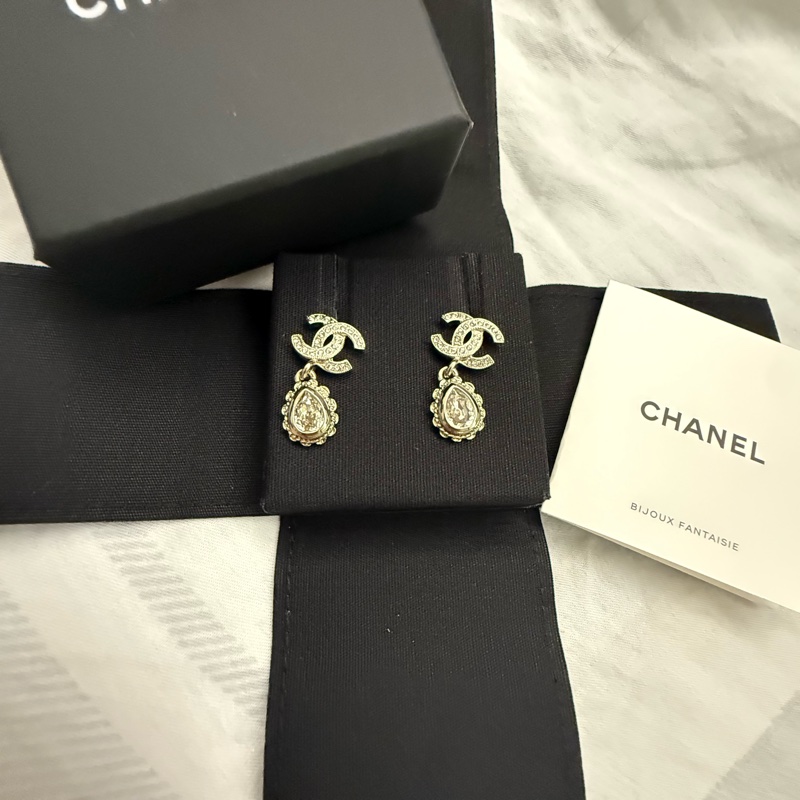 全新閒置 Chanel巴洛克宮廷風 雙C Logo 耳環-2