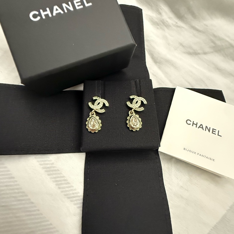 全新閒置 Chanel巴洛克宮廷風 雙C Logo 耳環-3