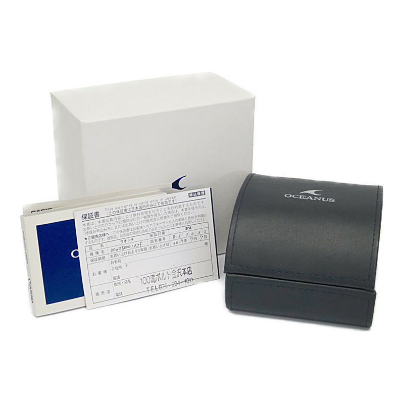 卡西歐 Oceanus 無線電波控制太陽能鈦金屬男士運動手錶 OCW-S5000-1AJF-5