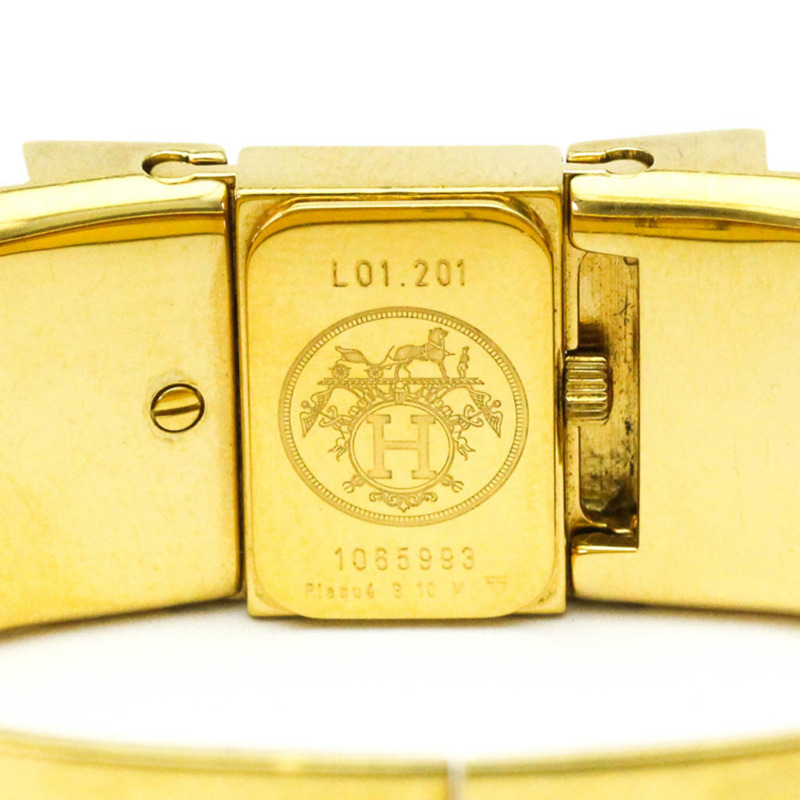 愛馬仕 Loque 鍍金石英女士腕錶 LO1.201-5