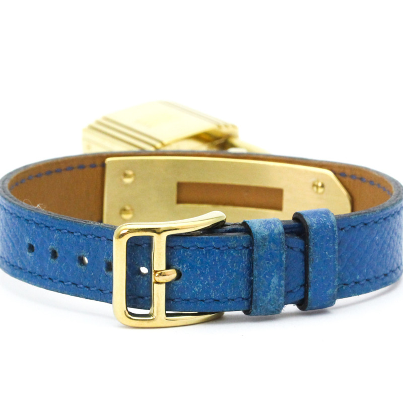 愛馬仕 Kelly 女士腕錶,鍍金皮革錶帶,石英機芯-4