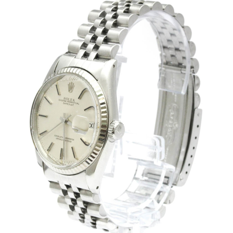 勞力士 Datejust 1601 白金精鋼自動男士腕錶-1