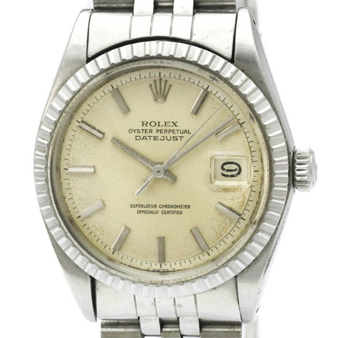 勞力士 Datejust 1601 白金精鋼自動男士腕錶