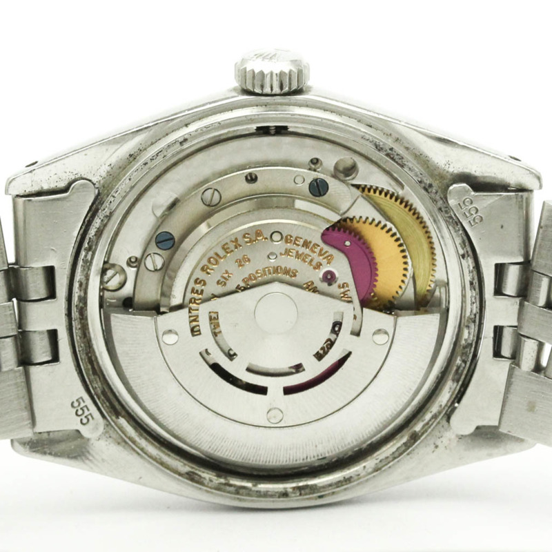 勞力士 Datejust 1601 白金精鋼自動男士腕錶-5