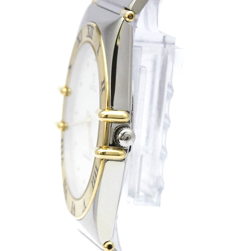 歐米茄星座系列18K金精鋼石英男士腕錶396.1076拋光款-3