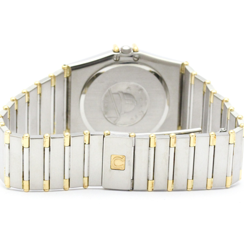 歐米茄星座系列18K金精鋼石英男士腕錶396.1076拋光款-4