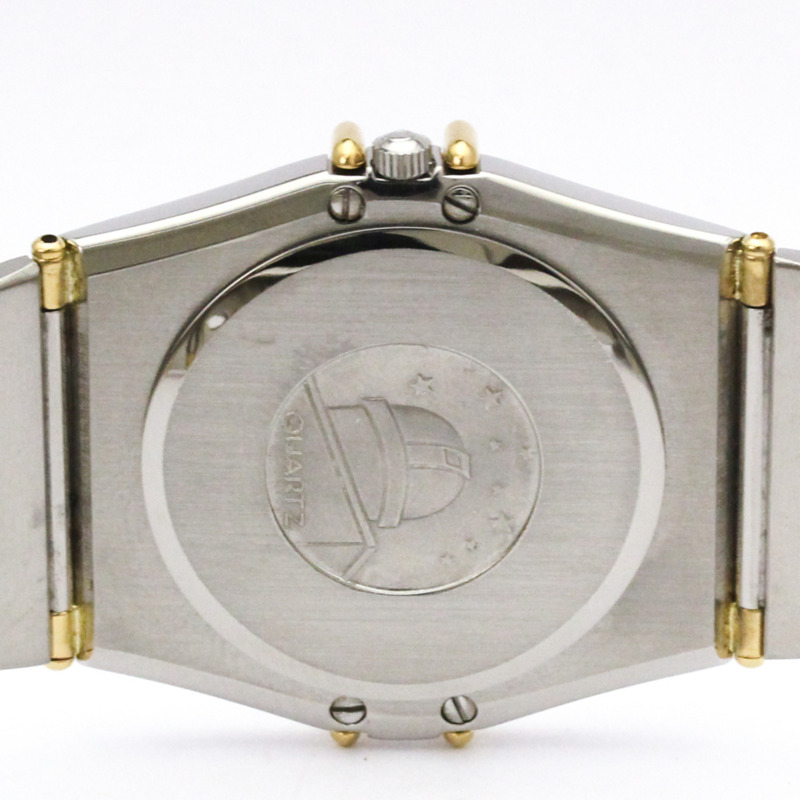 歐米茄星座系列18K金精鋼石英男士腕錶396.1076拋光款-5