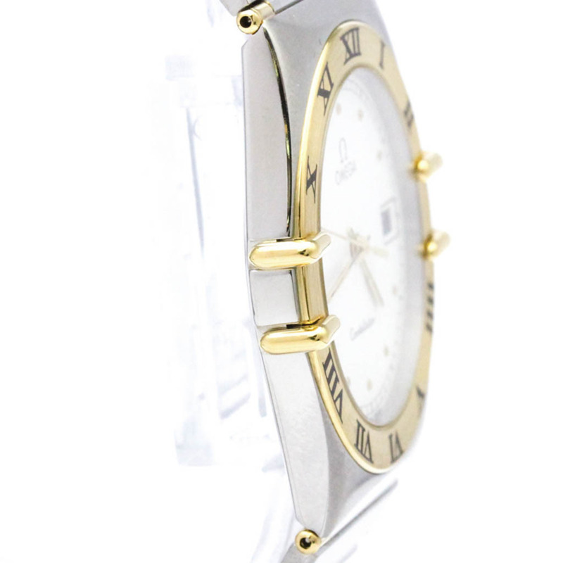 歐米茄星座系列18K金精鋼石英男士腕錶396.1076拋光款-7