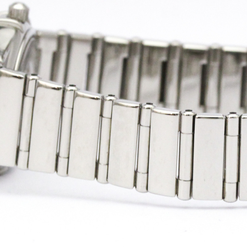 歐米茄星座系列鑽石珍珠母貝錶盤精鋼石英女錶 1566.76 拋光-2