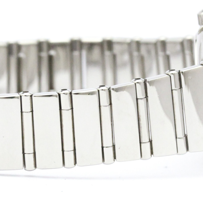 歐米茄星座系列鑽石珍珠母貝錶盤精鋼石英女錶 1566.76 拋光-7