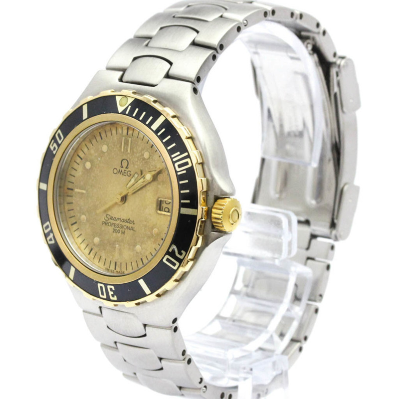 歐米茄海馬系列專業200公尺潛水錶大號精鋼男士腕錶-1