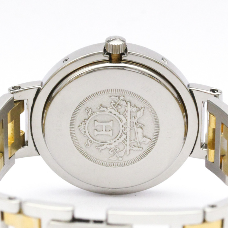 愛馬仕 Clipper 系列鍍金精鋼石英男士腕錶(拋光)-5