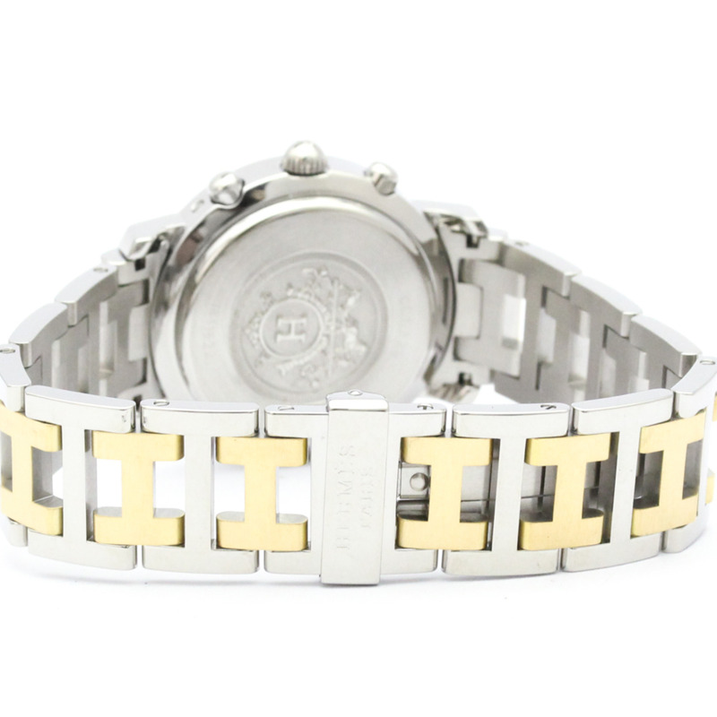 愛馬仕 Clipper 計時碼錶鍍金鋼女士腕錶 CL1.320-4