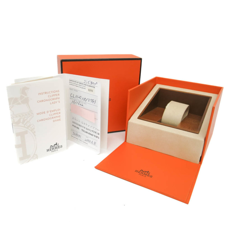 愛馬仕 Clipper 計時碼錶鍍金鋼女士腕錶 CL1.320-5